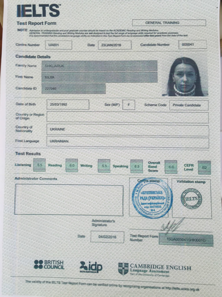 IELTS - Yuliia2